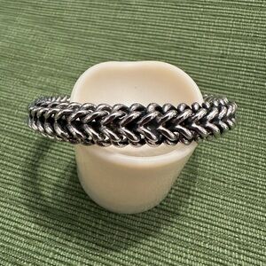 Silver Braided Bracelet